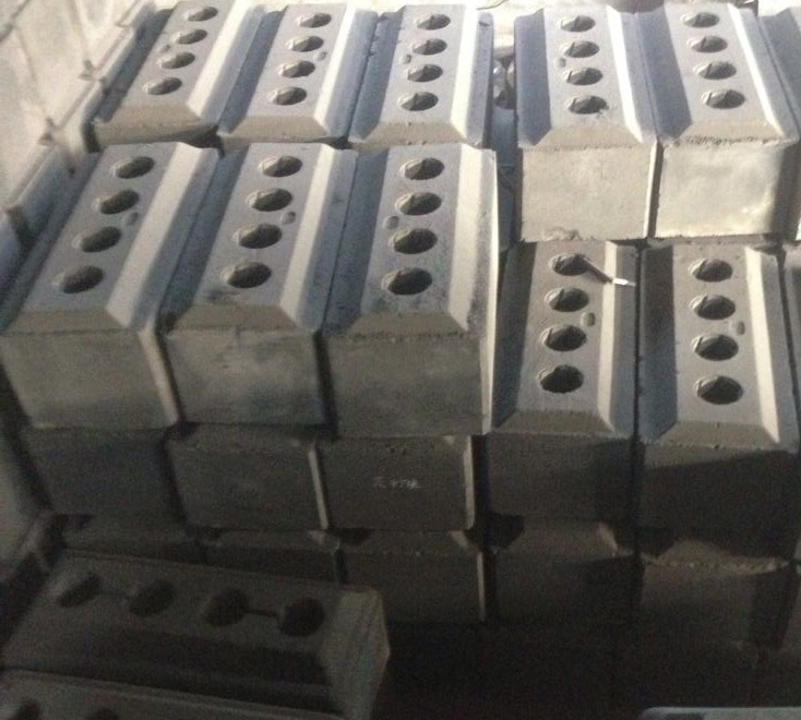 焼成済み陽極カーボンブロックの製造工程